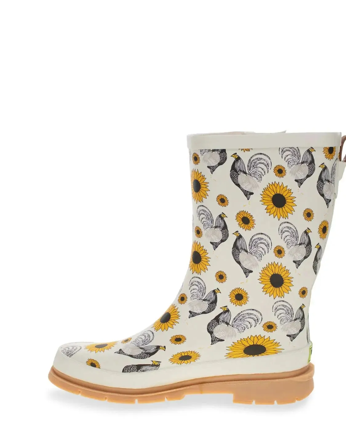 Women's Rooster Rise Mid Rain Boot  Sunflower Style Meets Waterproof Comfort