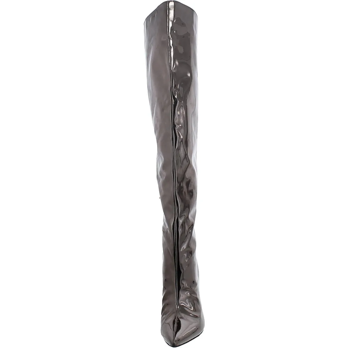Womens Slip On Pointed Toe Knee-High Boots