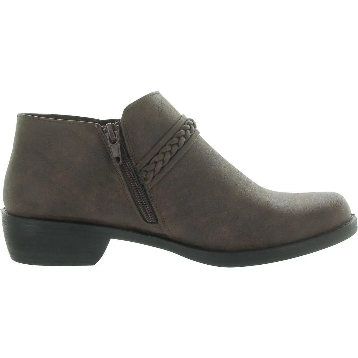Womens Slip On Zipper Shooties