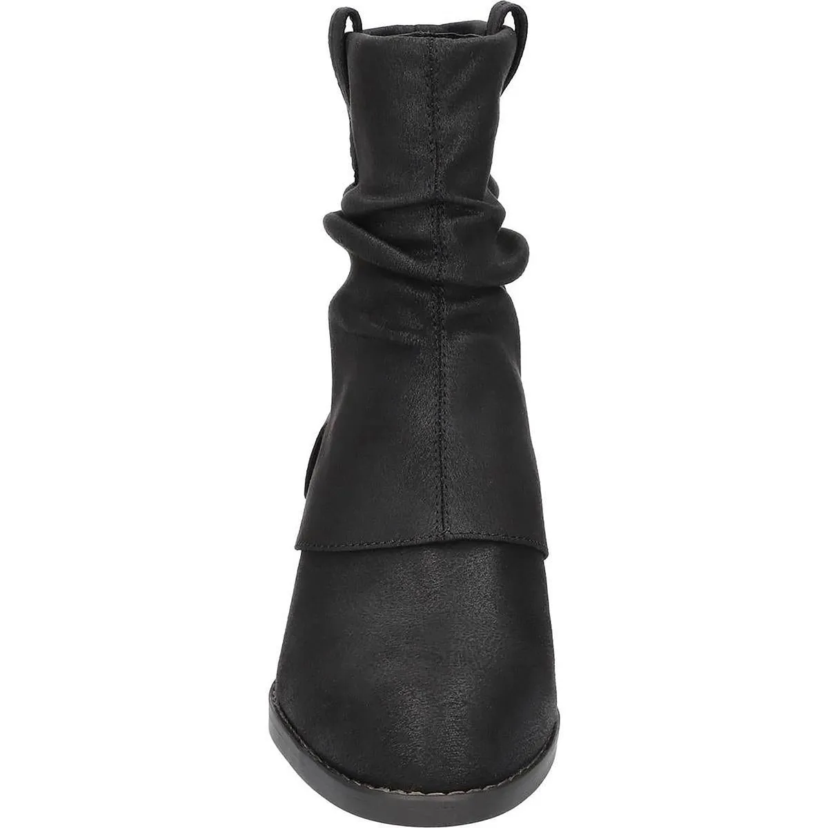 Womens Slouchy Faux Suede Ankle Boots