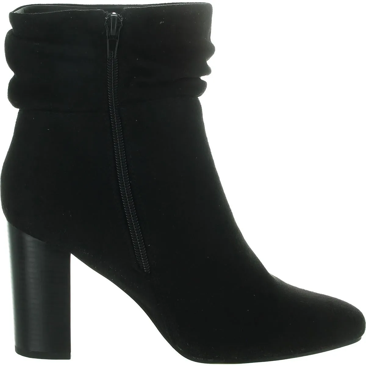 Womens Slouchy Faux Suede Booties