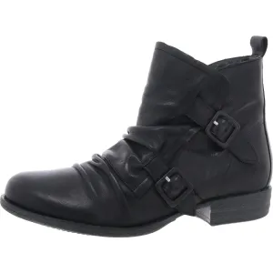 Womens Slouchy Leather Ankle Boots