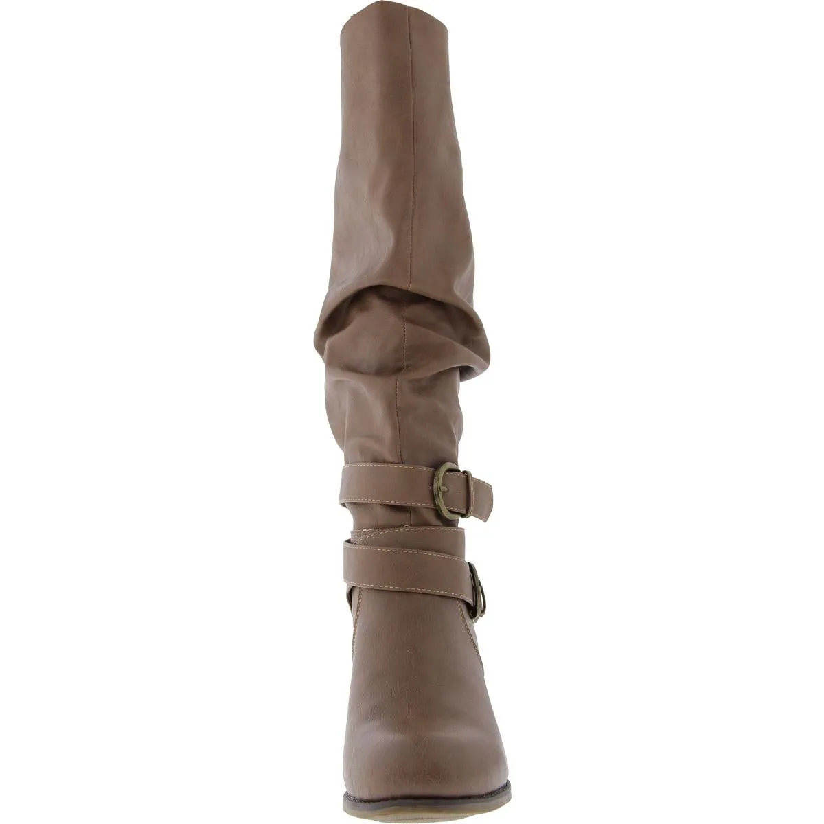 Womens Slouchy Manmade Knee-High Boots