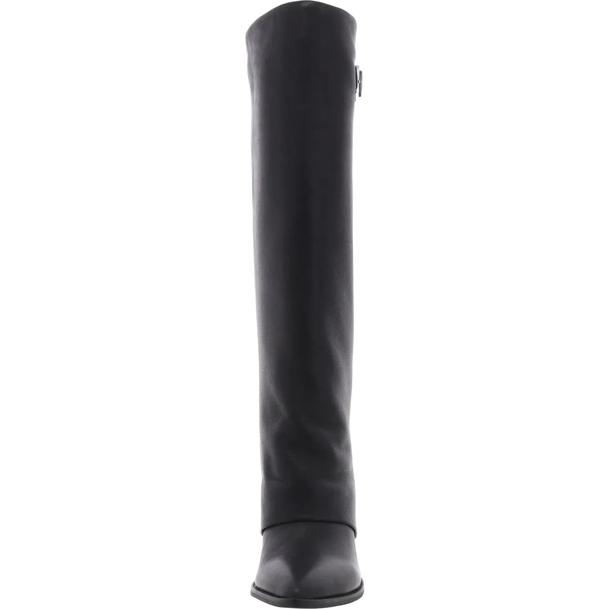 Womens Solid Leather Knee-High Boots
