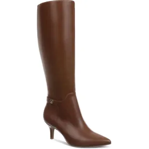 Womens Solid Man Made Knee-High Boots