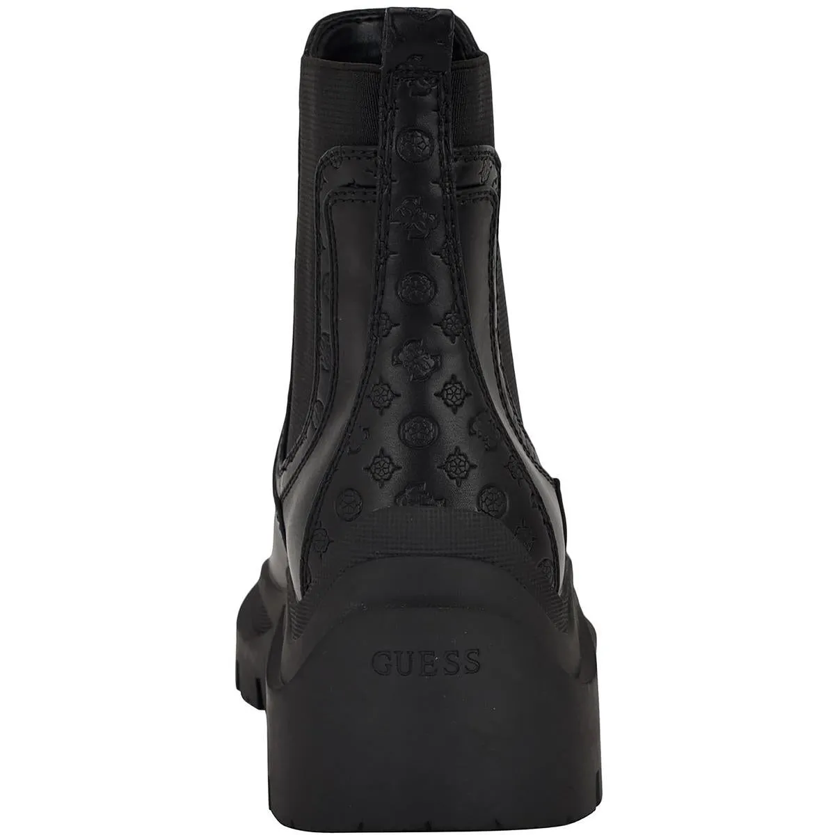Womens Solid Man Made Motorcycle Boots