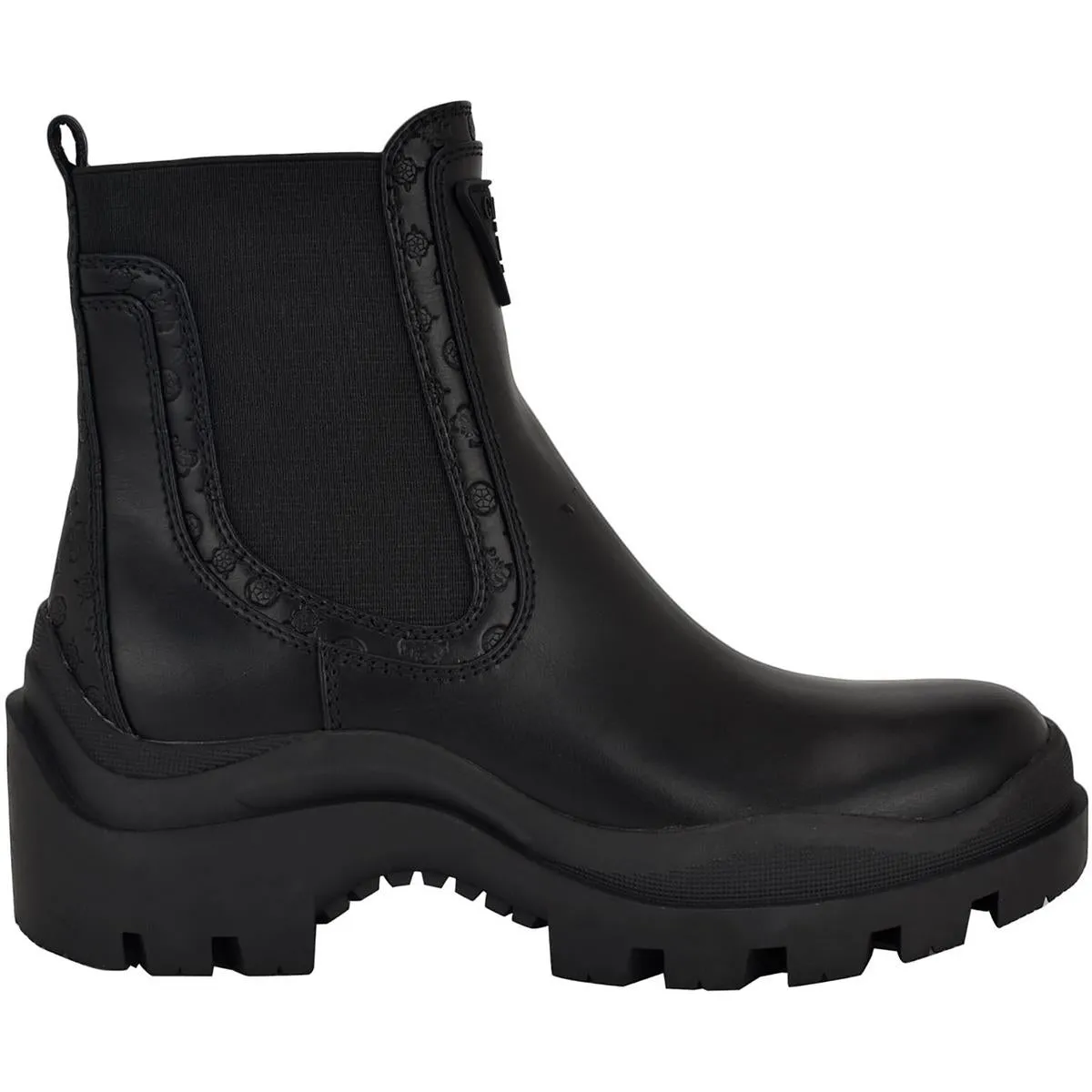Womens Solid Man Made Motorcycle Boots