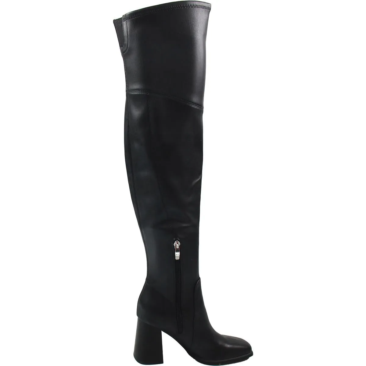 Womens Solid Man Made Over-The-Knee Boots