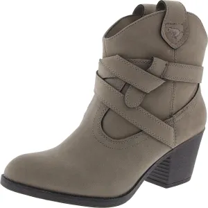Womens Strappy Ankle Boots