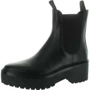 Womens Stretch Leather Chelsea Boots