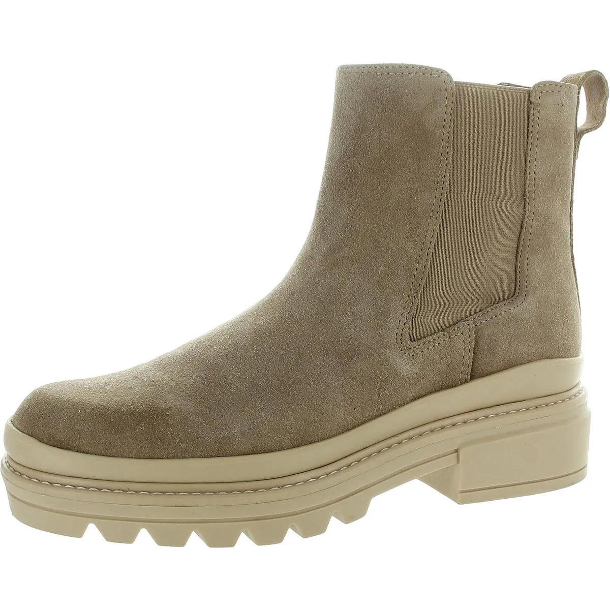 Womens Stretch Leather Chelsea Boots