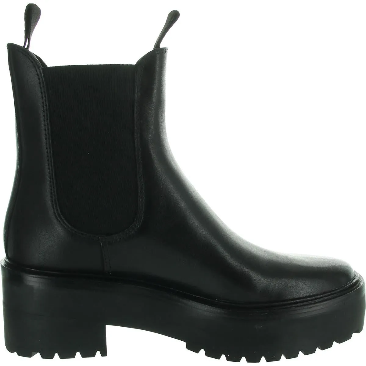 Womens Stretch Leather Chelsea Boots