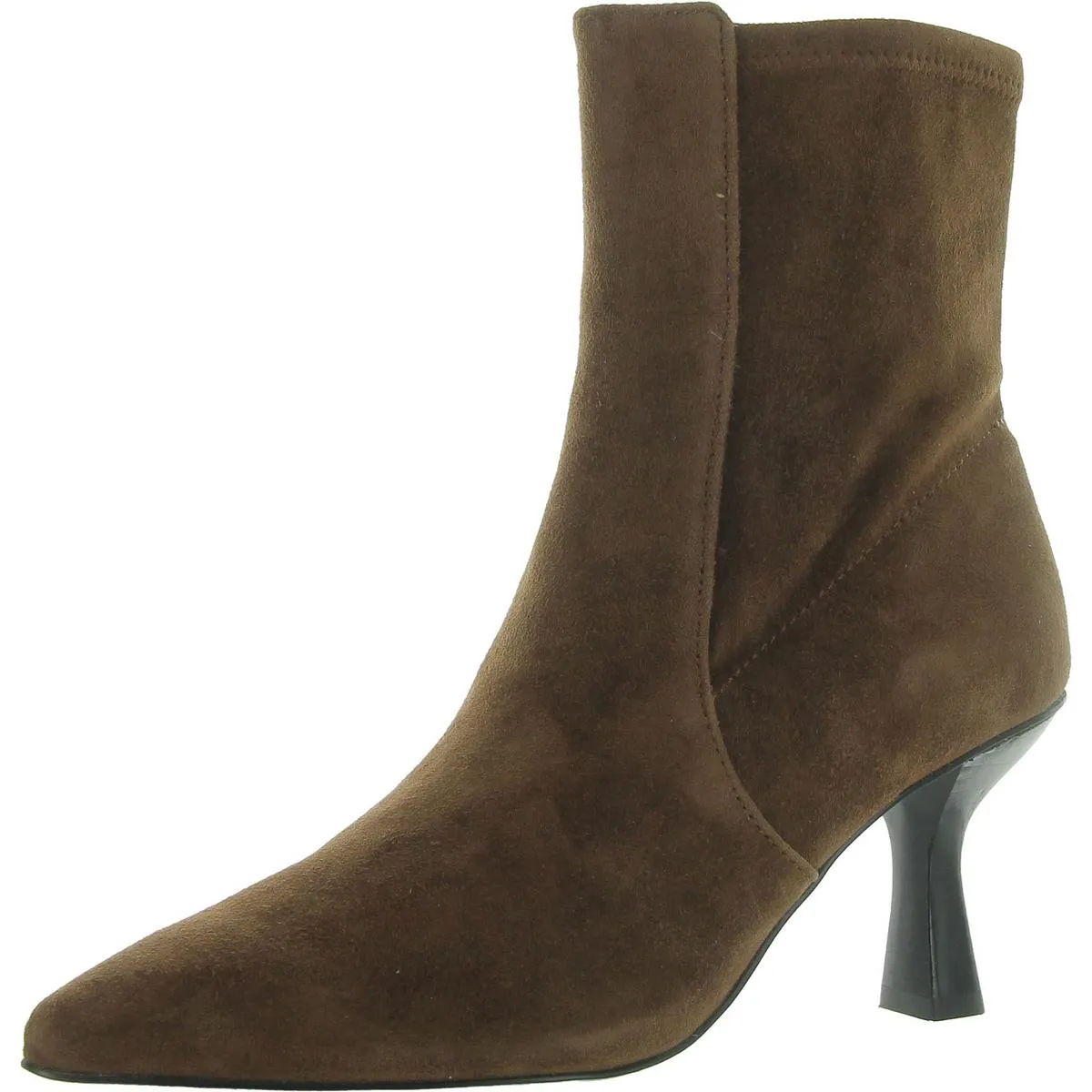 Womens Suede Almond Toe Ankle Boots