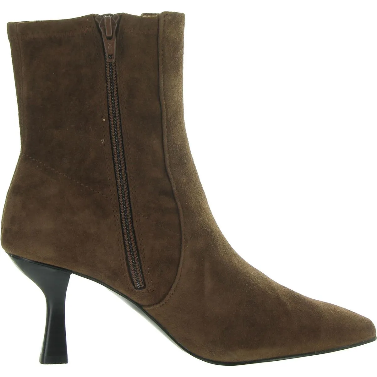 Womens Suede Almond Toe Ankle Boots