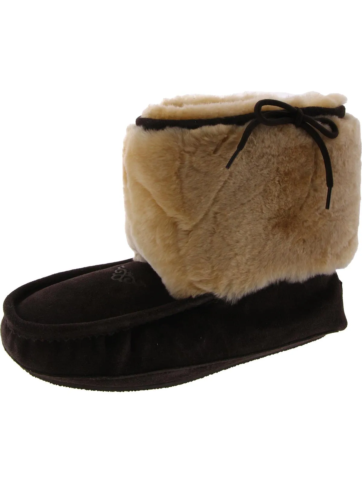 Womens Suede Pull On Ankle Boots