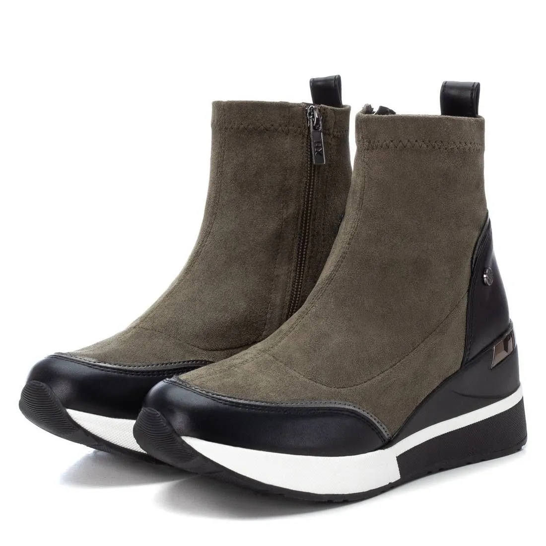 Women's Suede Wedge Booties By XTI
