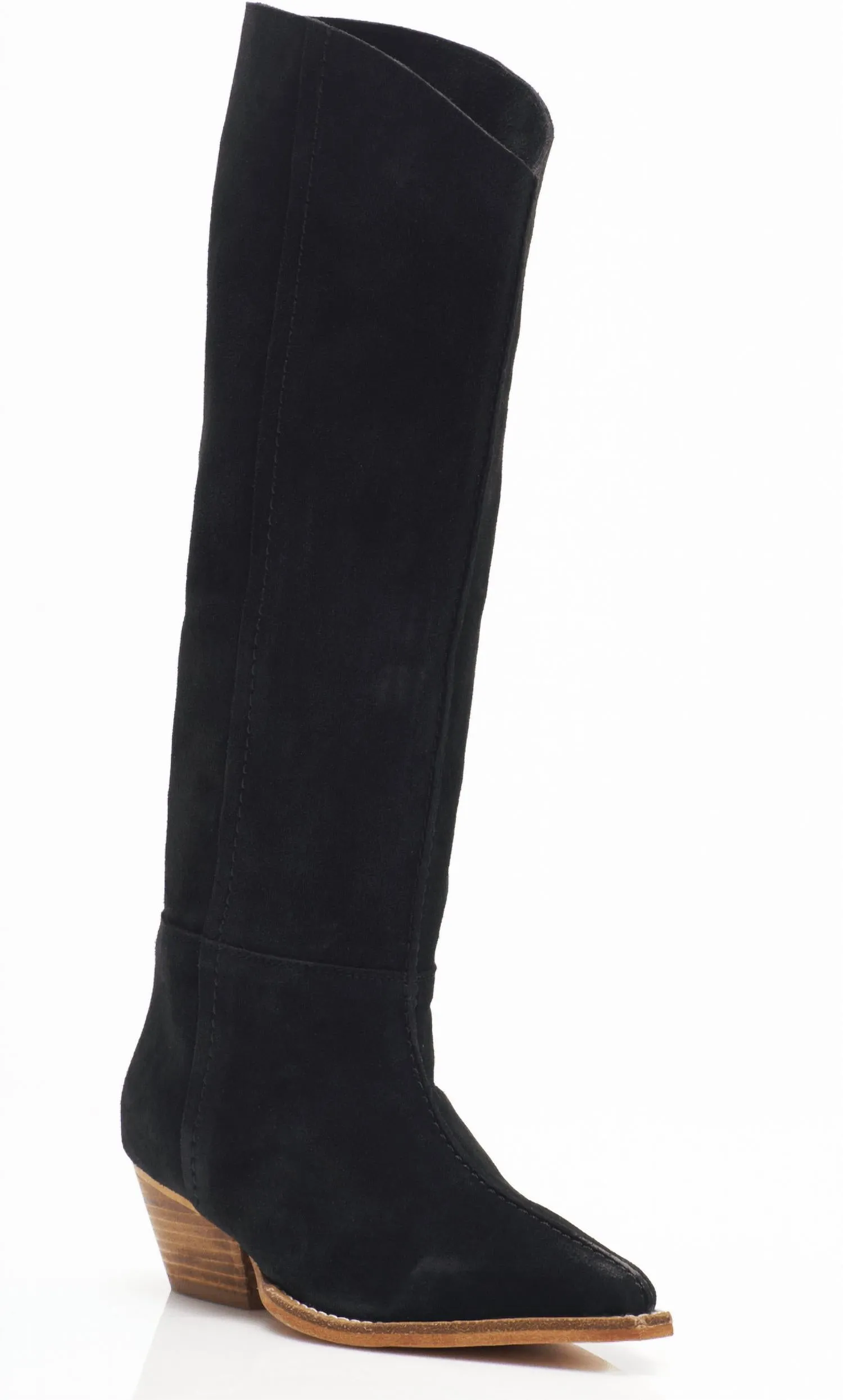 Women's Sway Low Slouch Boot Western In Black