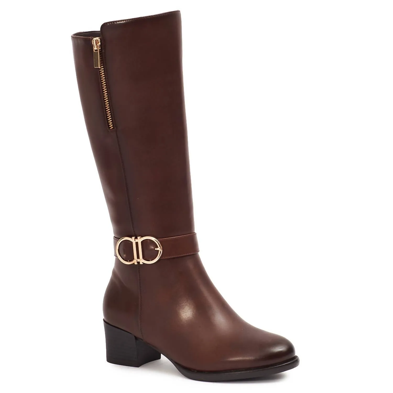 Women's Tall Riding Boots In Brown