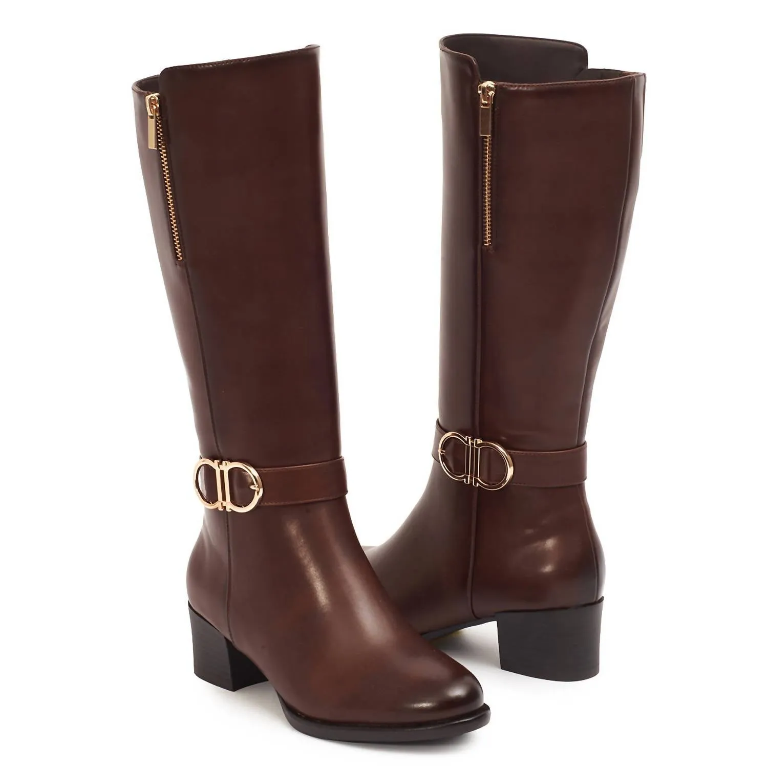 Women's Tall Riding Boots In Brown