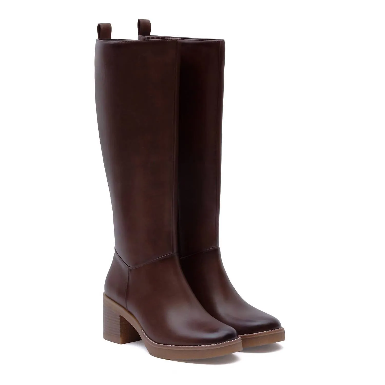 Women's Tall Riding Boots In Brown