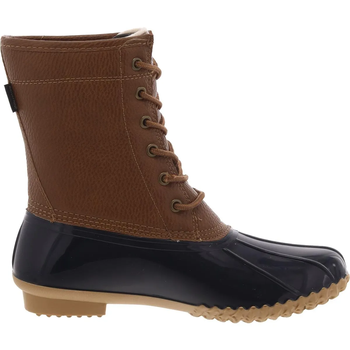 Womens Waterproof Faux Fur Lined Rain Boots