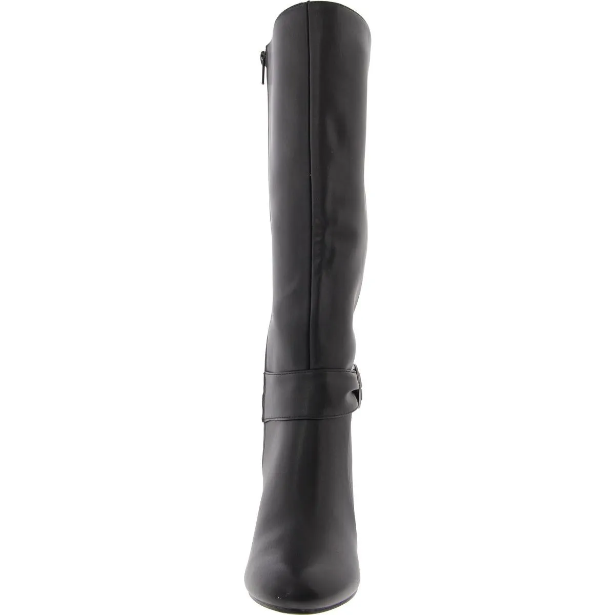 Womens Wide Calf Faux Leather Knee-High Boots