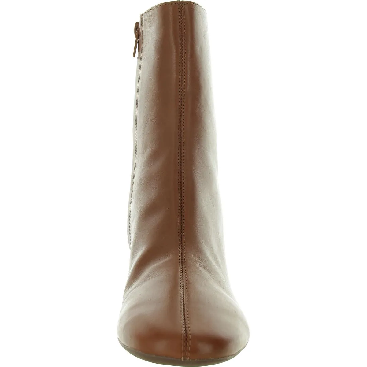 Womens Zip Up Round  Toe Ankle Boots