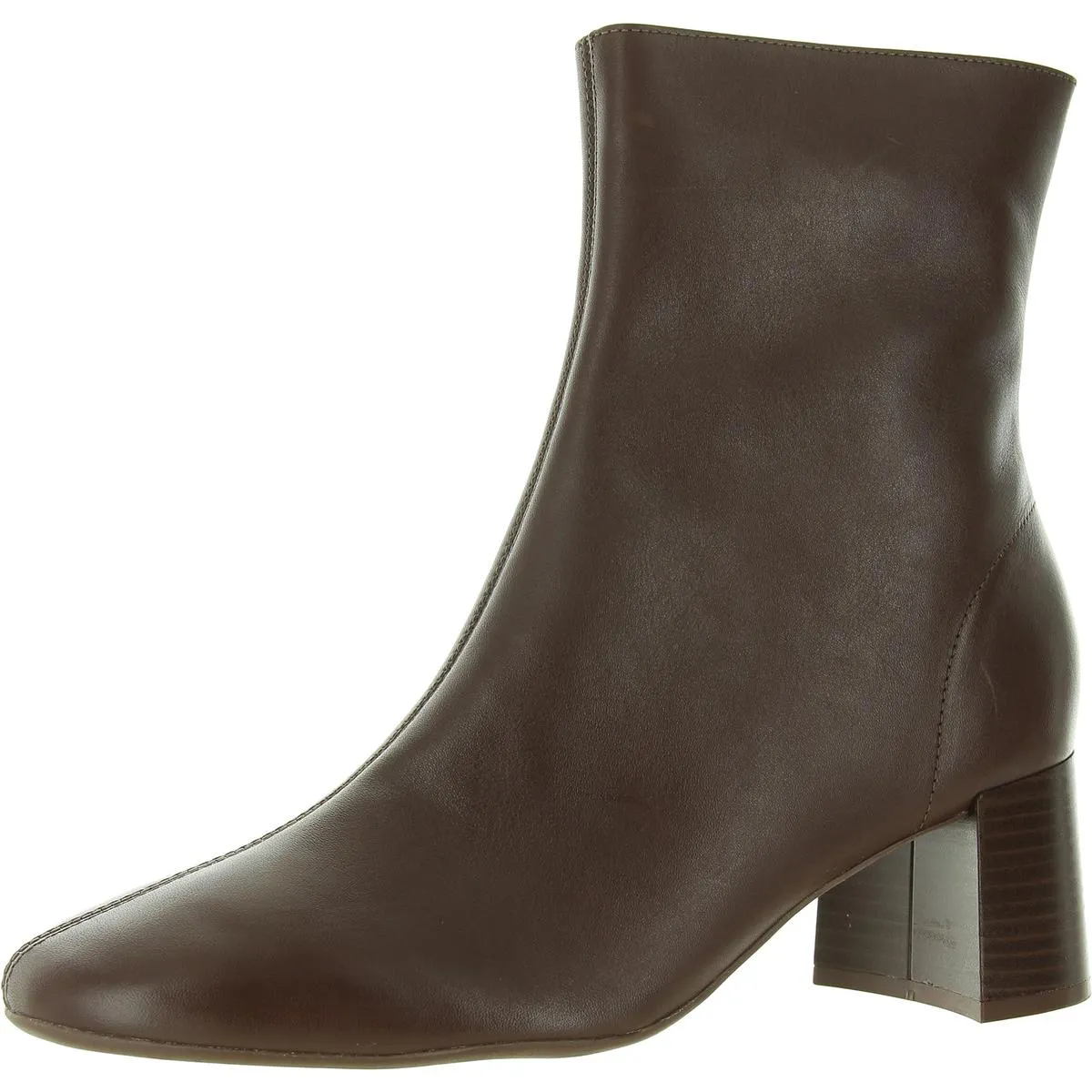 Womens Zip Up Round  Toe Ankle Boots