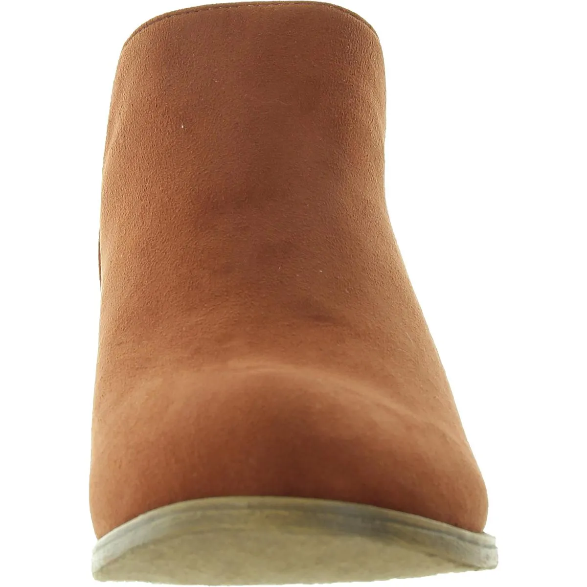 Womens Zipper Faux Leather Shooties