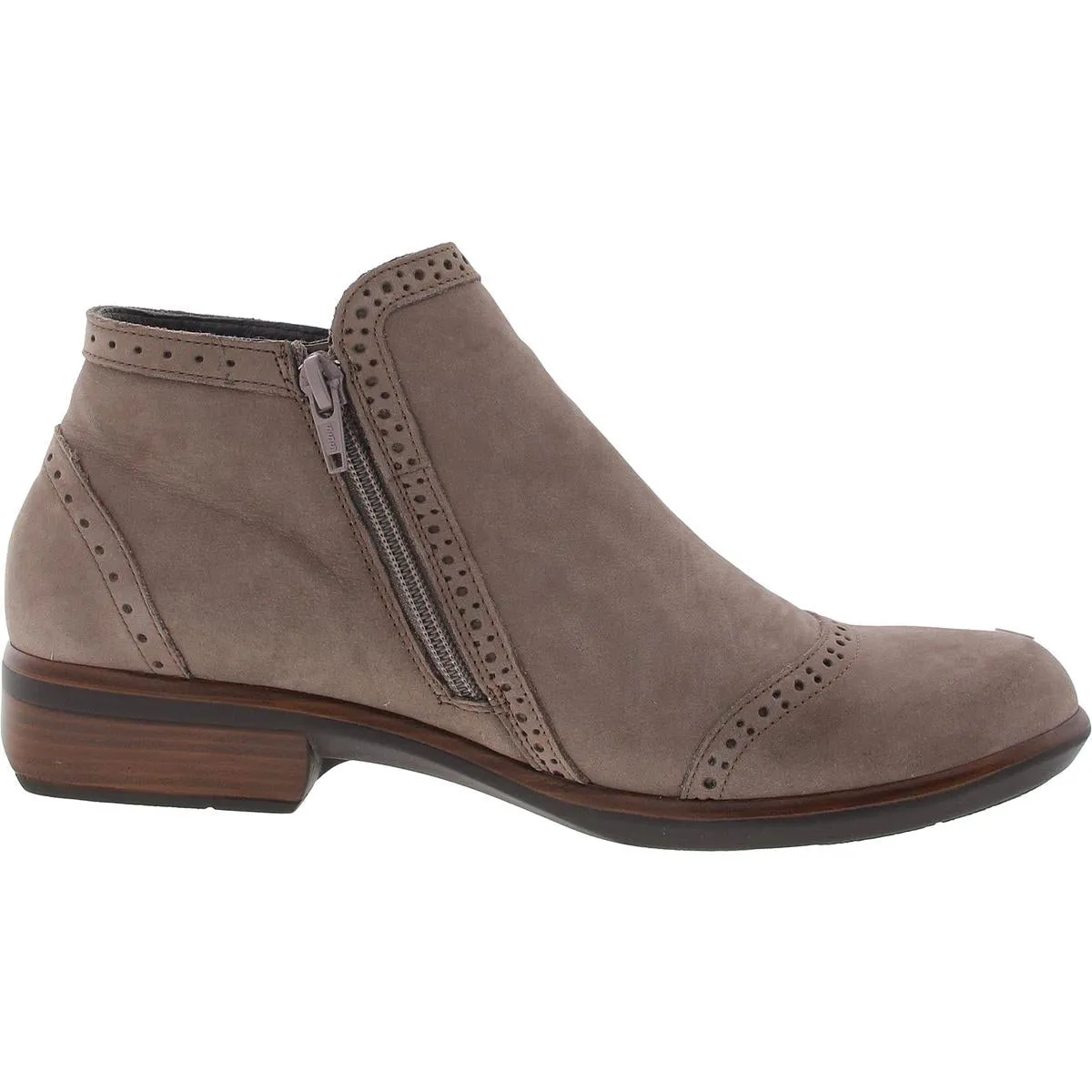 Womens Zipper Faux Suede Ankle Boots