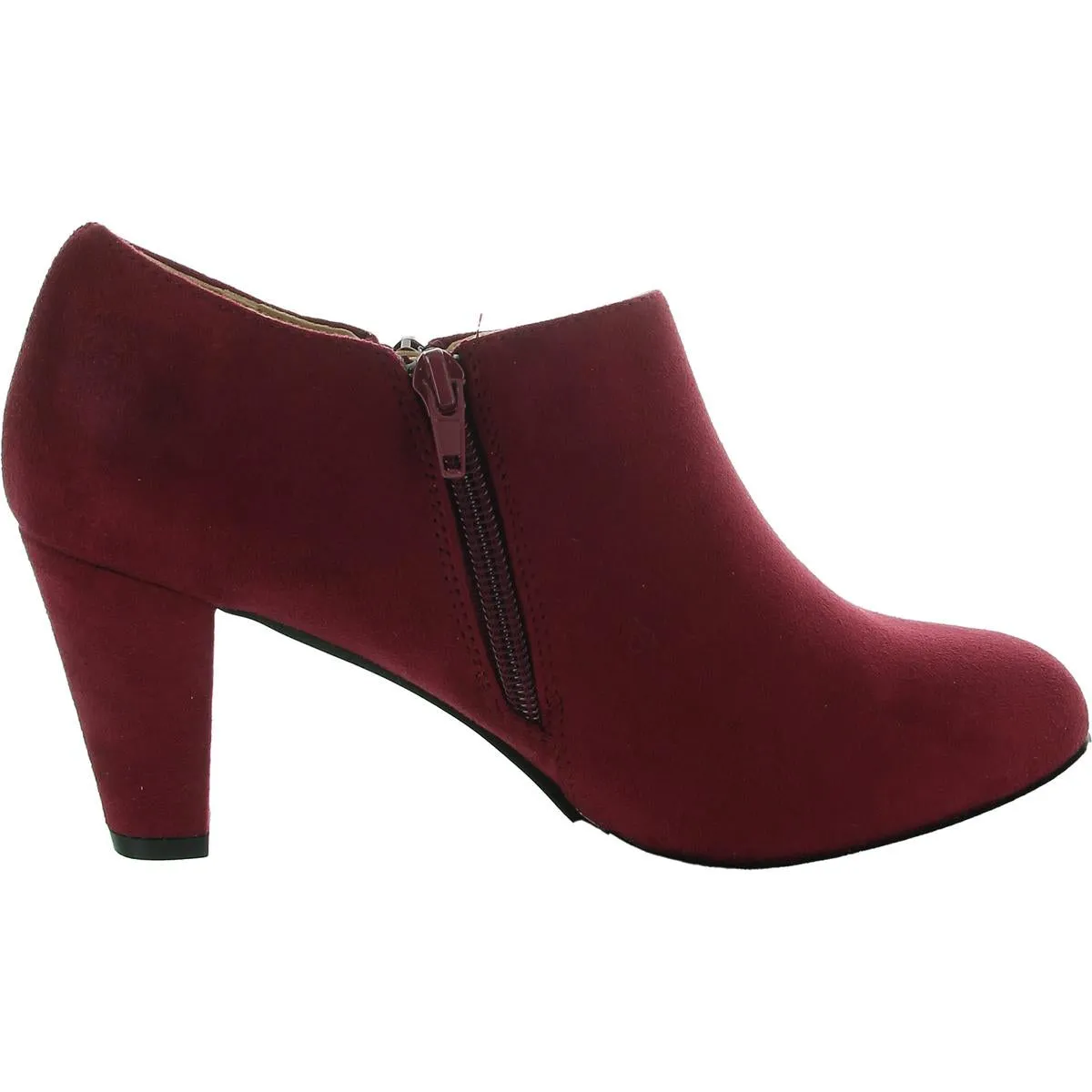 Womens Zipper Faux Suede Shooties