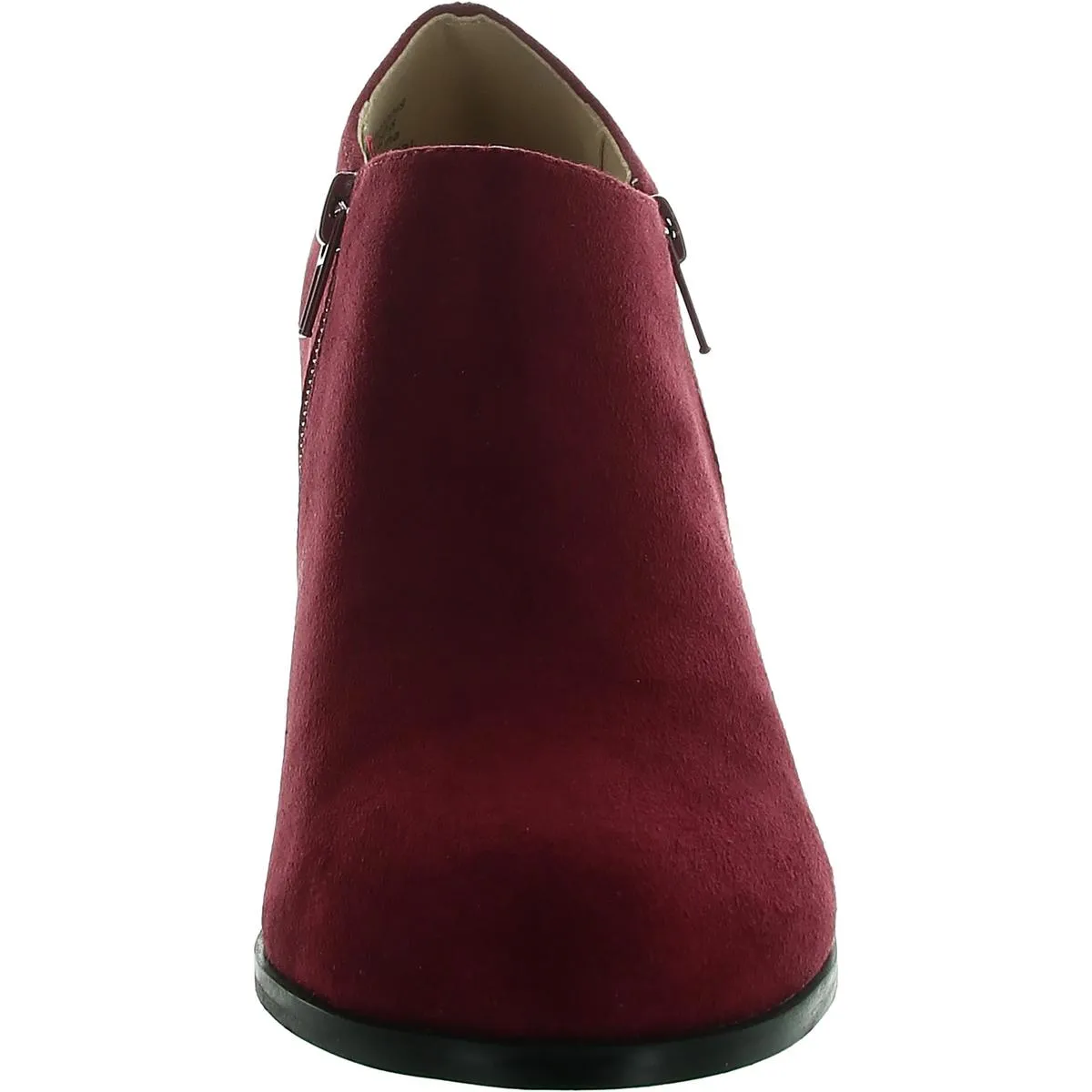 Womens Zipper Faux Suede Shooties