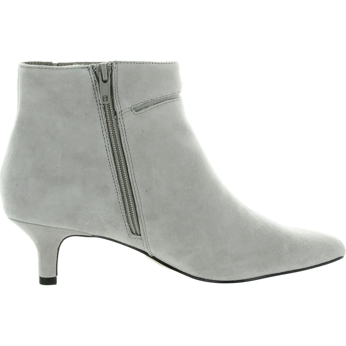 Womens Zipper Leather Ankle Boots