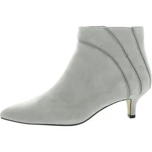 Womens Zipper Leather Ankle Boots