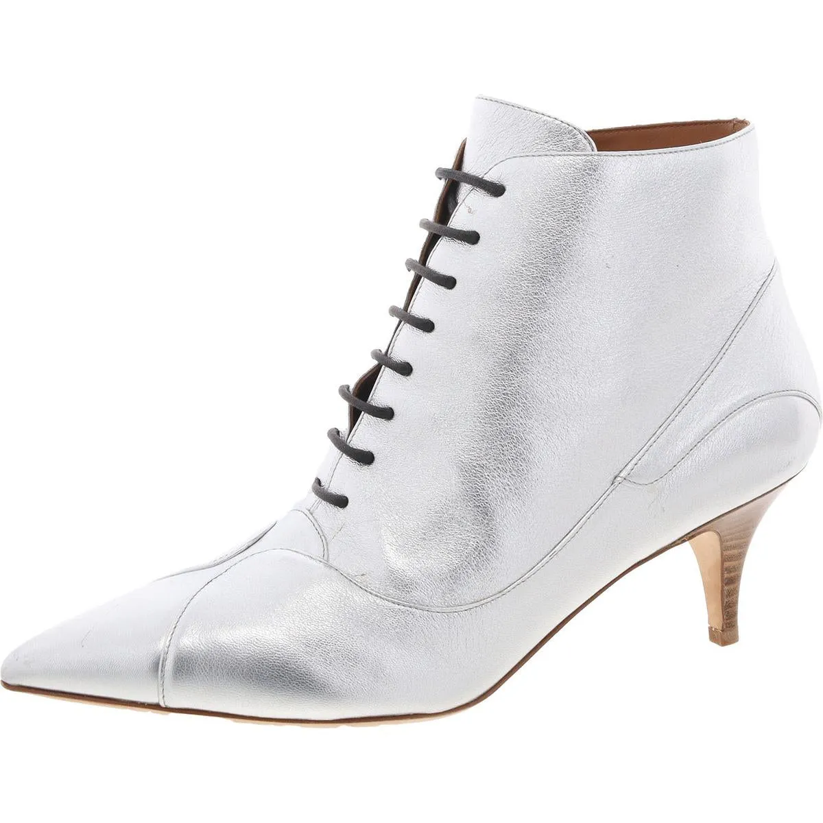 Womens Zipper Leather Ankle Boots