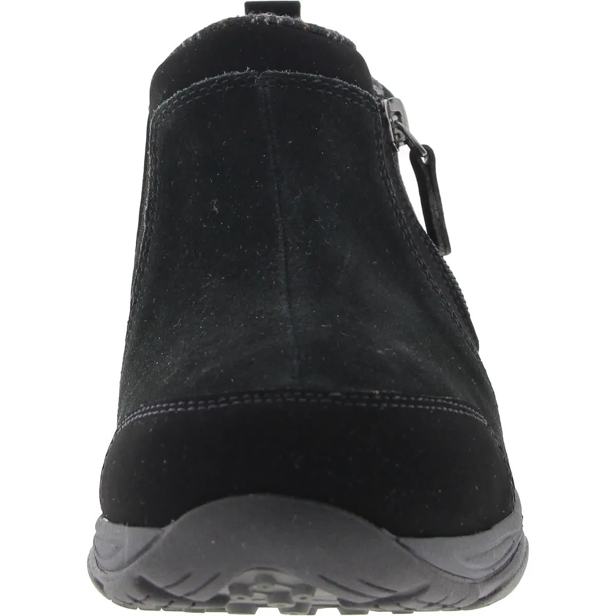 Womens Zipper Leather Booties