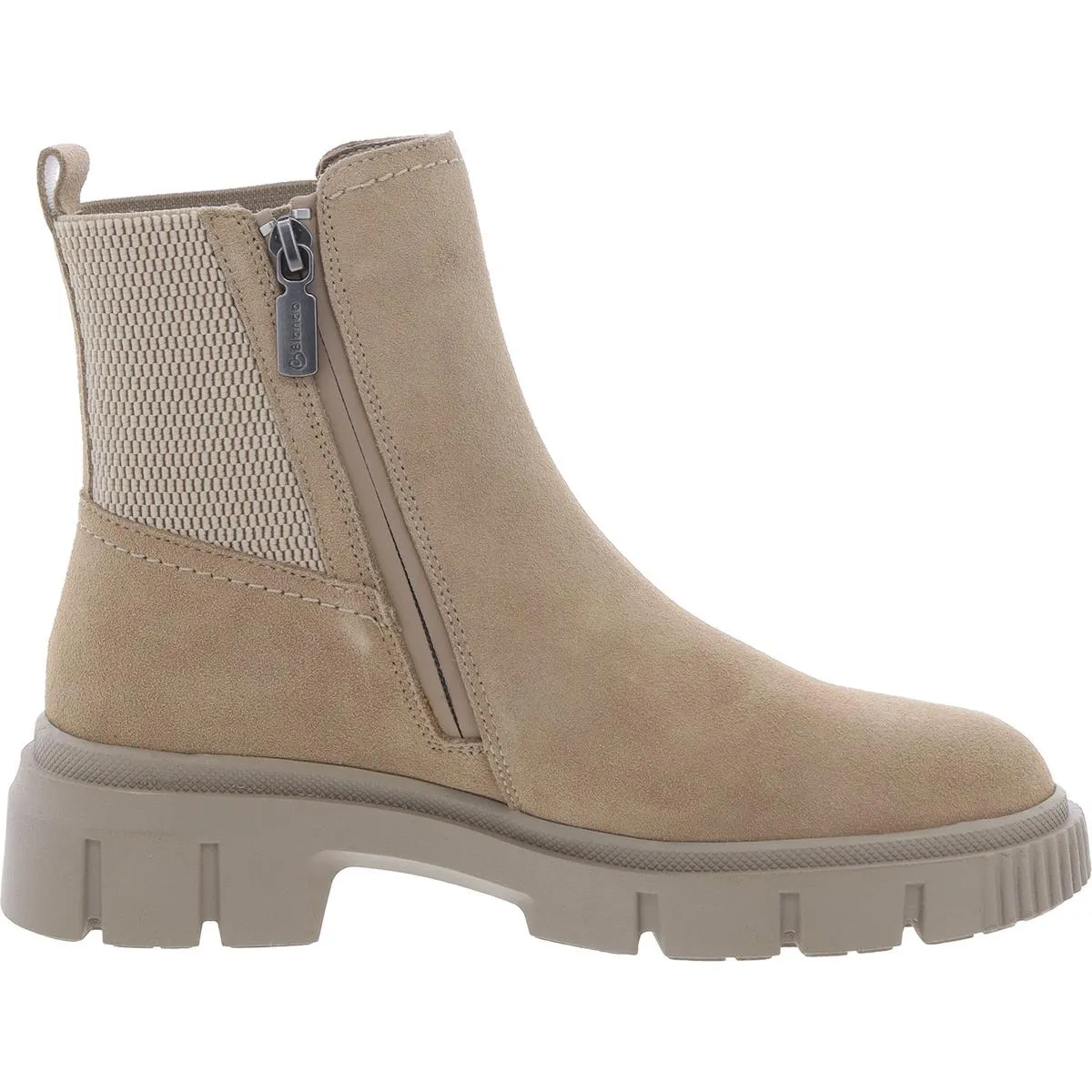 Womens Zipper Leather Chelsea Boots
