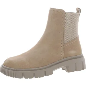Womens Zipper Leather Chelsea Boots