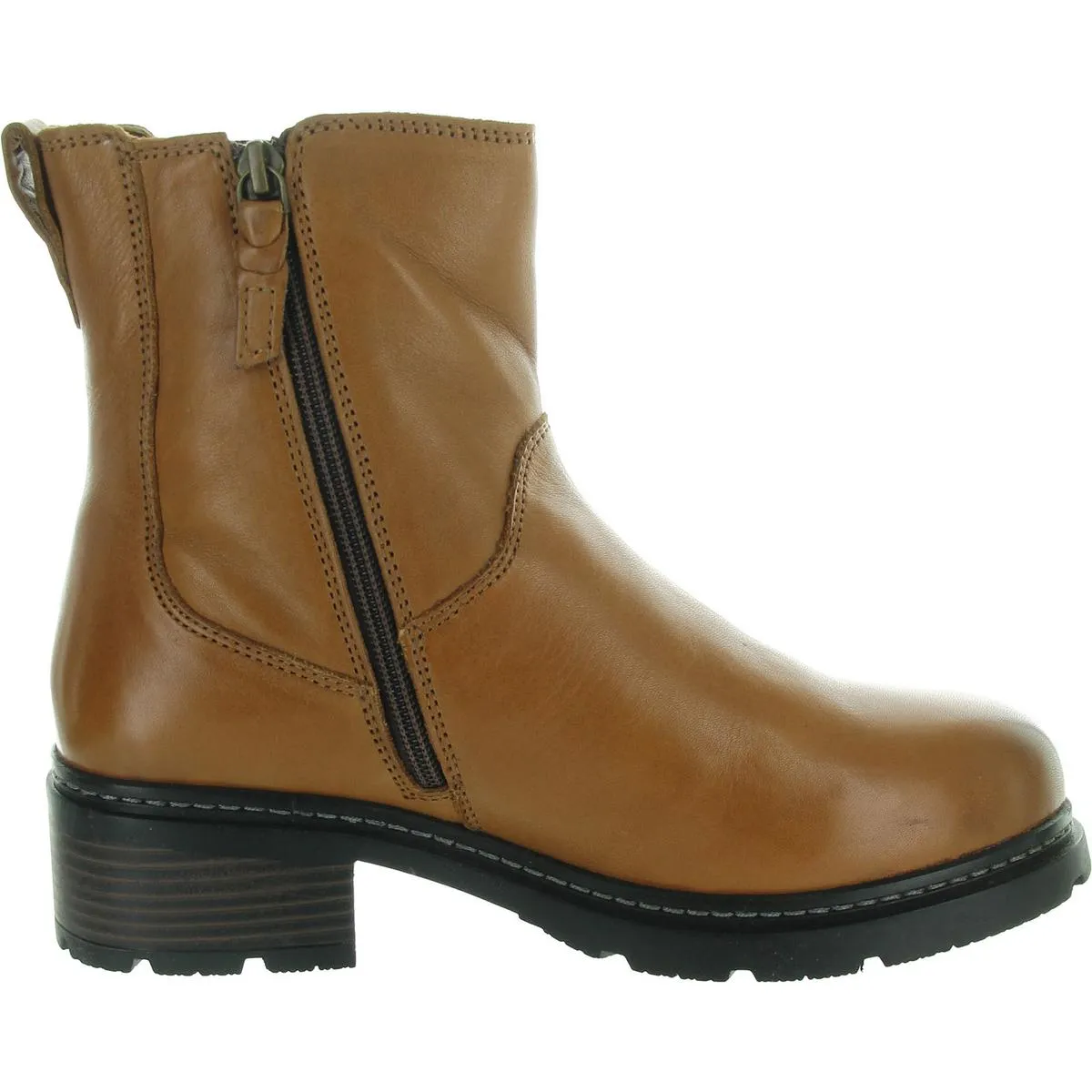 Womens Zipper Manmade Ankle Boots