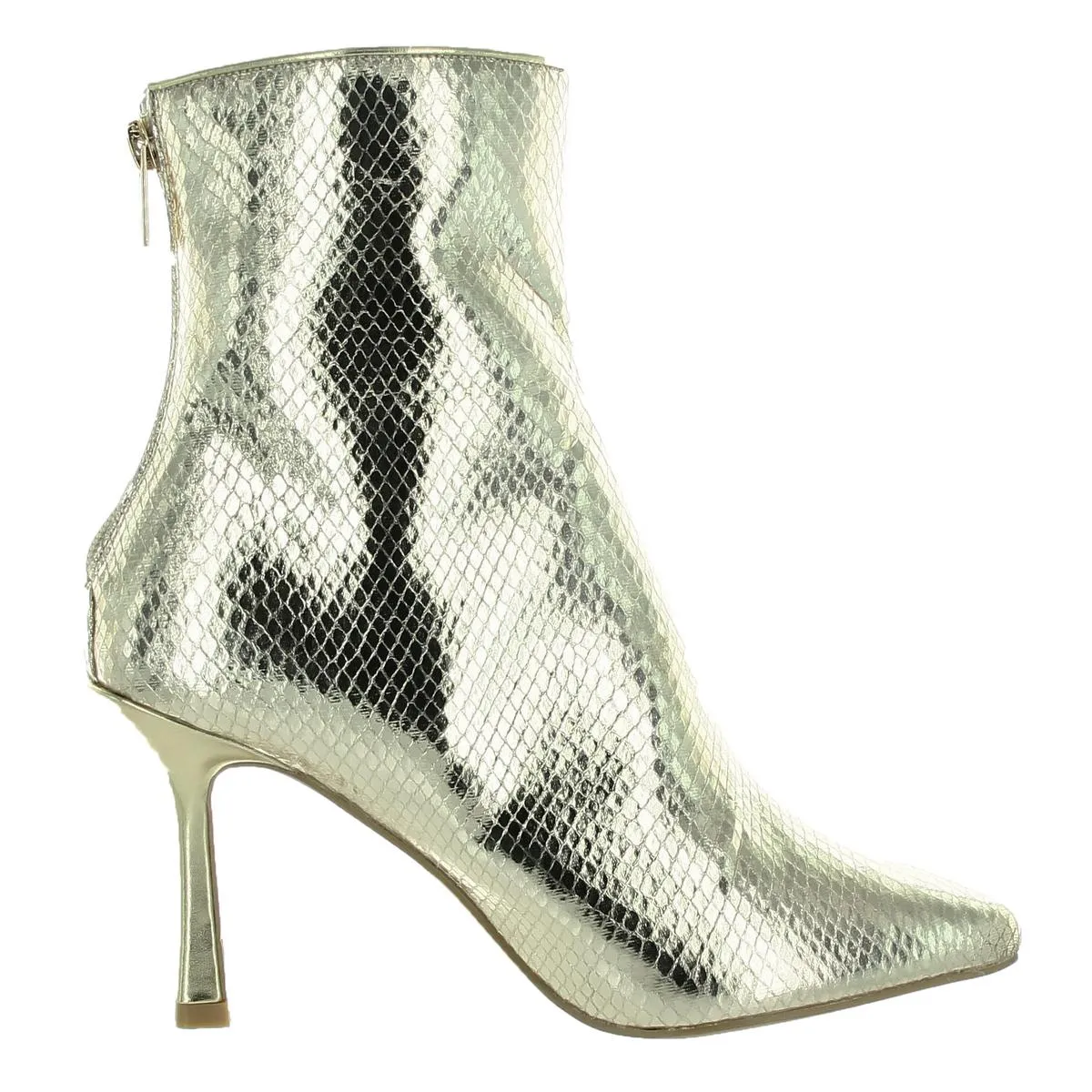 Womens Zipper Manmade Ankle Boots