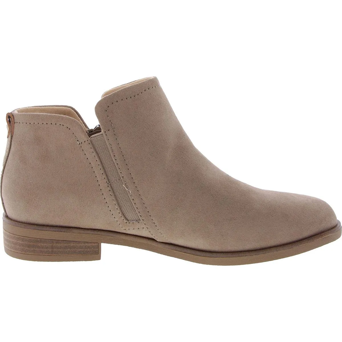 Womens Zipper Nubuck Shooties