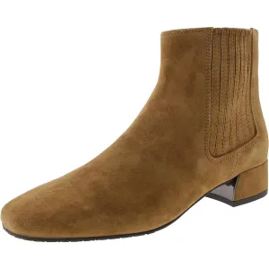 Womens Zipper Suede Chelsea Boots
