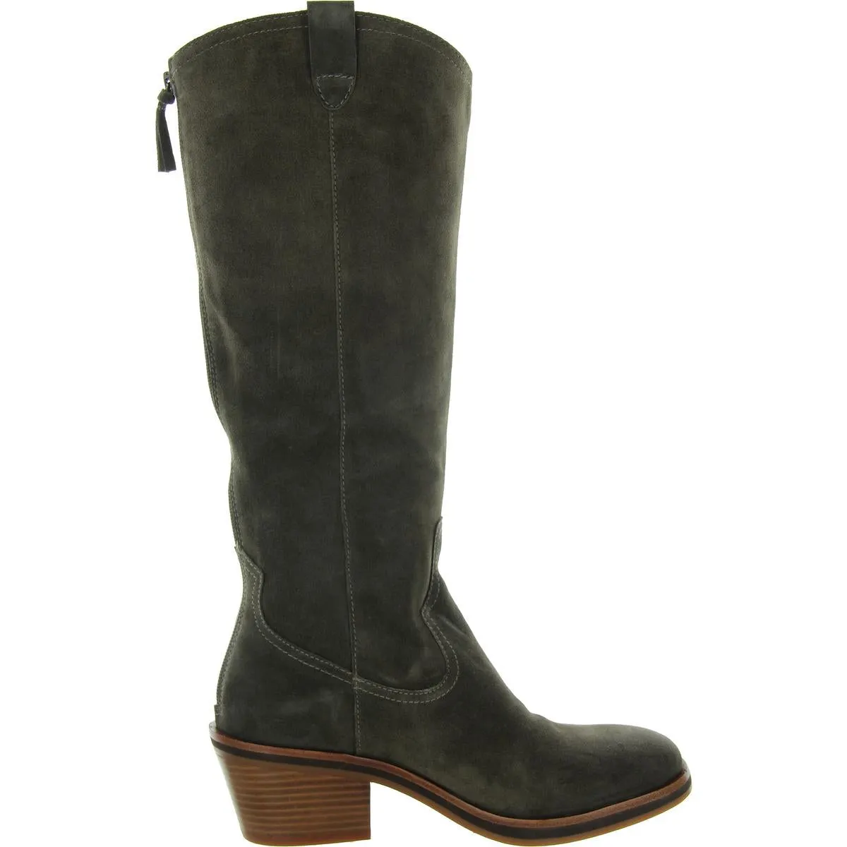 Womens Zipper Suede Cowboy, Western Boots