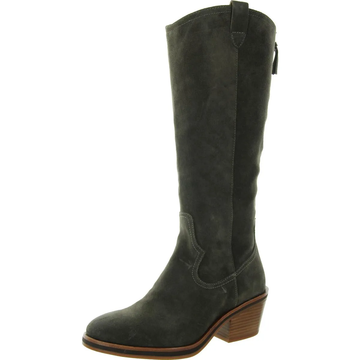 Womens Zipper Suede Cowboy, Western Boots
