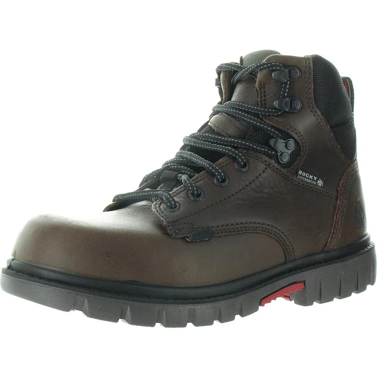 WORKSMART 6" Mens Slip Resistant Leather Work & Safety Boots