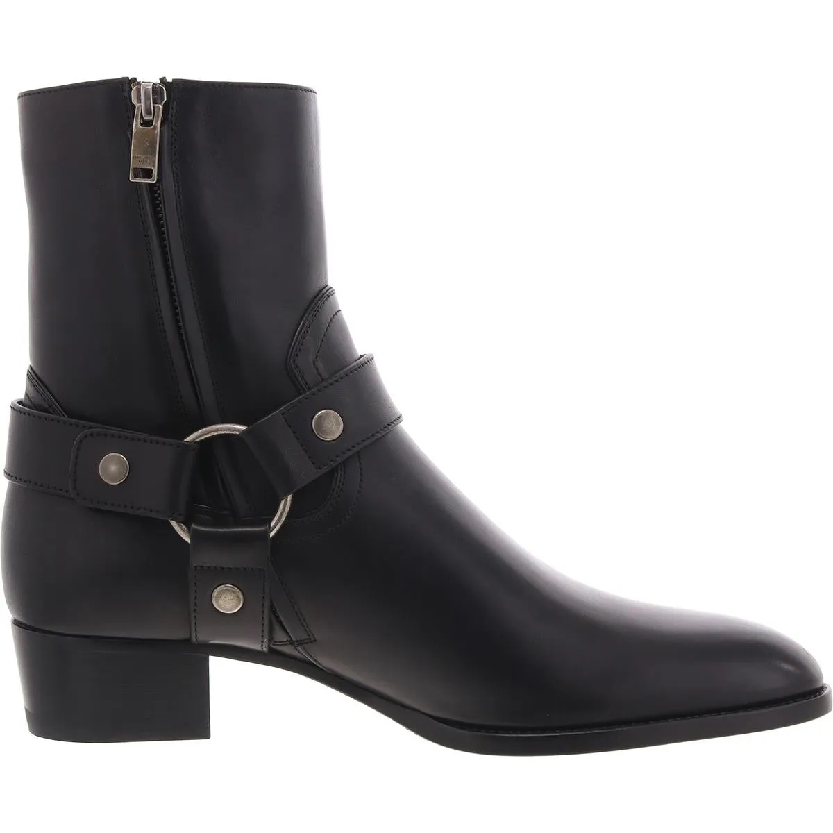 Wyatt Mens Harness Leather Combat & Lace-Up Boots