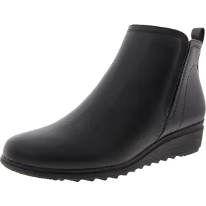 Yuna 3 Womens Zipper Faux Leather Booties