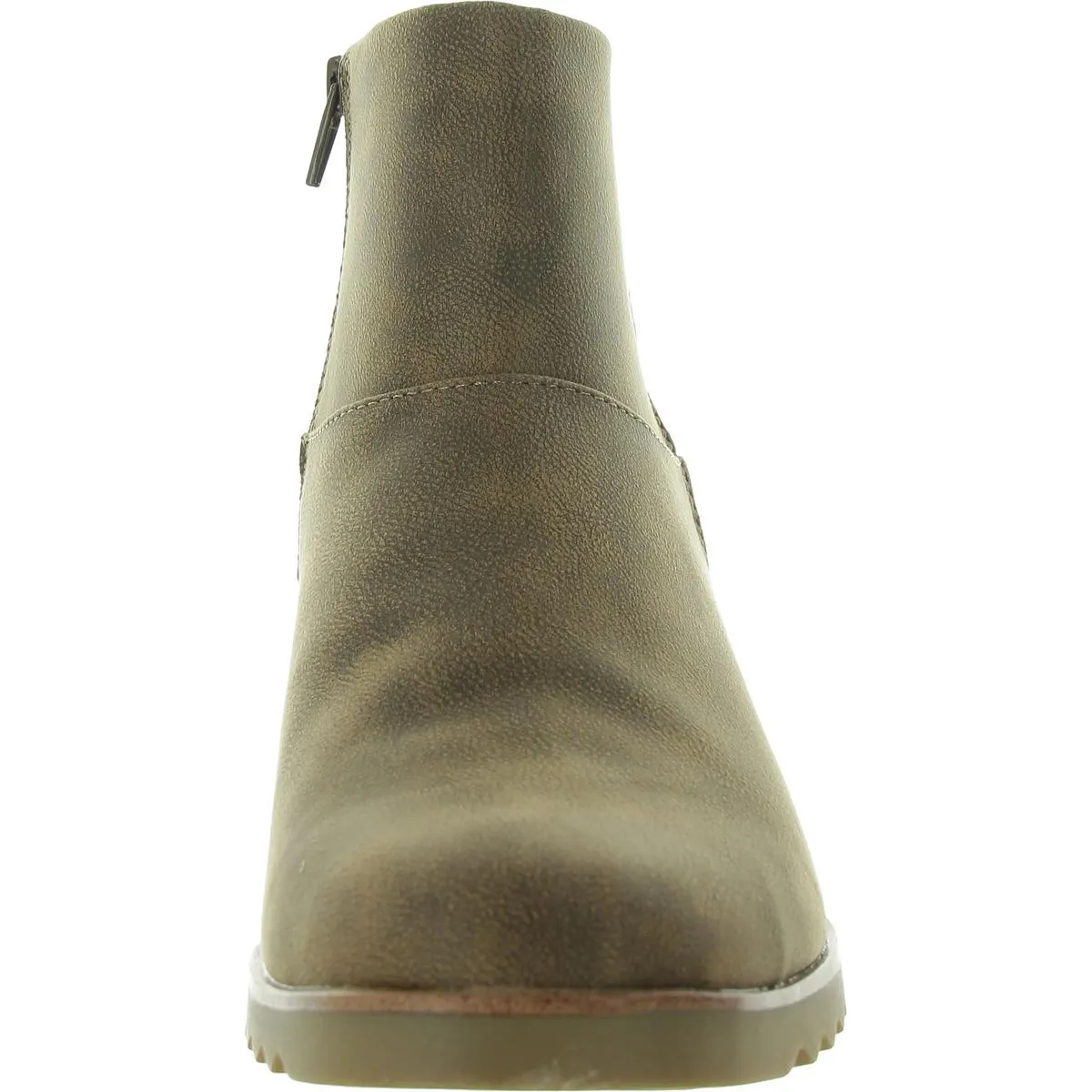 Zariah Womens Zip Up Slip On Booties