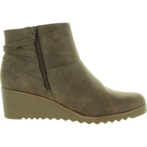 Zariah Womens Zip Up Slip On Booties