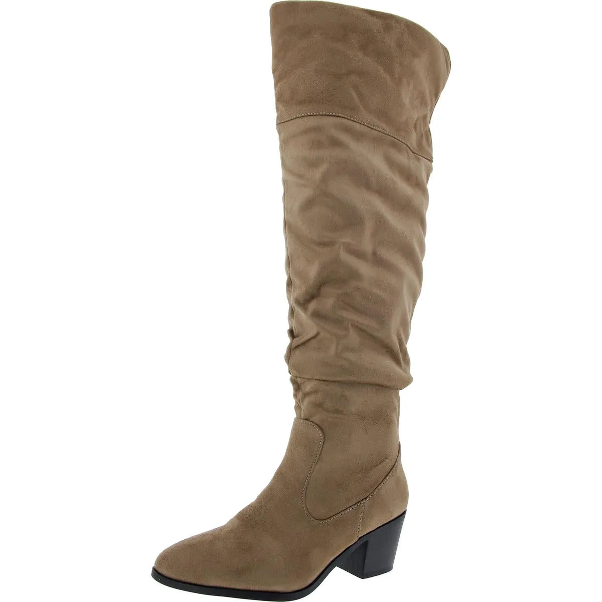 Zivia Womens Slouchy Faux Suede Knee-High Boots